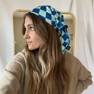 Lonely Ghost Checkered Scarf